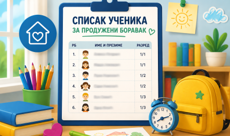 Списак ученика за боравак